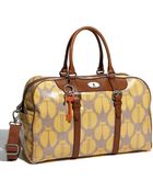 Fossil Vintage Keyper Coated Canvas Duffle - Lyst