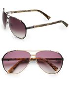 Dior Metal Aviator Sunglasses - Lyst