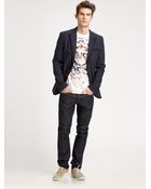 McQ by Alexander McQueen Skinny Raw Denim Jeans - Lyst