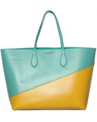 Rochas Red Socks Two Tone Leather Tote - Lyst