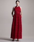 Valentino Lace Halter Gown - Lyst