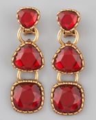 Oscar de la Renta Tiered Earrings - Lyst