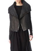 Rick Owens Leather Jacket - Lyst