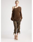 Donna Karan New York Draped Skinny Pants - Lyst