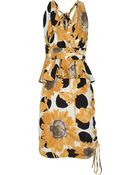 Moschino Printed Silk Dress - Lyst