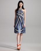 Peter Pilotto Strap & Scale-print Dress - Lyst
