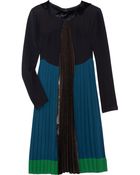 Jill Stuart Lais Pleated Silk Dress - Lyst