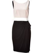 Paule Ka Powder and Black Combo Dress - Lyst