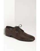 Dolce & Gabbana Perforated Leather Derbies - Lyst