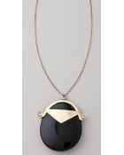 Low Luv X Erin Wasson Black Jade Pendant Necklace - Lyst