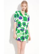 Diane von Furstenberg Karin Print Silk Shirtdress - Lyst