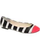 Asos Asos Ladybug Toe Cap Neon Ballet Shoes - Lyst