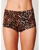Free People Leopard High Waist Brief - Lyst