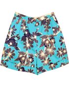Karen Walker Cuff Shorts - Lyst