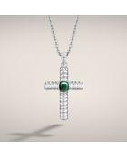 John Hardy Small Cross Pendant On Chain Necklace - Lyst