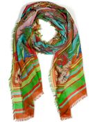 Matthew Williamson Escape Multicolor Print Scarf - Lyst