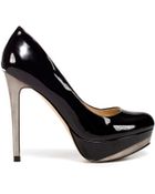 Zara Patent Leather Platform Court Shoe - Lyst