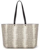 Zara Snakeskin Shopper - Lyst