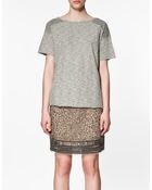 Zara Open Back T-shirt - Lyst