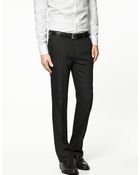 Zara False Plain Trousers - Lyst