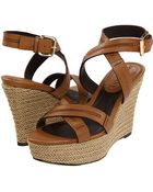 Burberry Malmesbury Leather Platform Espadrille - Lyst