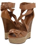 Burberry Aumale Rope Wedge Sandals - Lyst