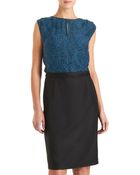 Barneys New York Combo Top/skirt Dress - Lyst