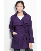 Kenneth Cole Double Collar Trench Coat - Lyst