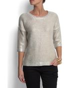 Mango Shiny Jumper - Lyst