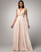 Rickie Freeman for Teri Jon Beaded-waist Gown - Lyst