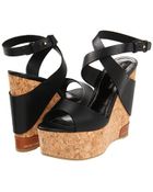 Sergio Rossi Wedge Sandal - Lyst