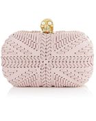 Alexander McQueen Britannia Skull Box Clutch - Lyst