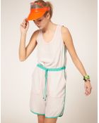 ASOS Collection Asos Playsuit with Long Runner Short - Lyst