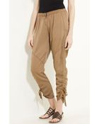 Donna Karan New York Collection Skinny Leg Twill Pants - Lyst
