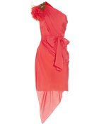Matthew Williamson One-shoulder Silk-chiffon Dress - Lyst