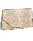 Rachel Zoe Snake Embossed Envelope Clutch - Lyst