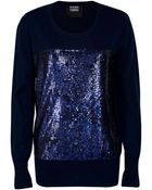 Markus Lupfer Liquid Sequin Nat Jumper - Lyst