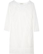 Aubin & Wills Bellflower Embroidered Cotton Mini Dress - Lyst