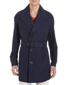 Burberry Prorsum Double Breasted Oversize Trench - Lyst