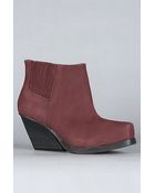 Cheap Monday The Angle Nubuck Shoe in Wine - Lyst