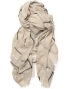 Gucci Checked Woven Cotton-blend Scarf - Lyst
