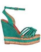 Paloma Barceló 120mm Woven Suede Wedges - Lyst