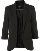 Topshop Ponte Boyfriend Blazer - Lyst