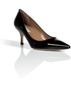 Valentino Black Patent Leather Pumps - Lyst