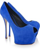 Giuseppe Zanotti Suede Platform Sandals - Lyst
