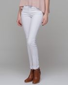 Rag & Bone High Rise Skinny in White - Lyst
