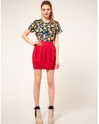 ASOS Collection Asos Linen Mini Bell Skirt - Lyst