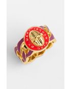 Marc By Marc Jacobs Enamel Turnlock Katie Ring - Lyst