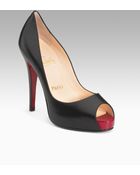 Christian Louboutin Very Prive Platform Pumps - Lyst