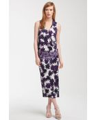 Diane von Furstenberg Sirena Printed Wrap Colum Dress - Lyst